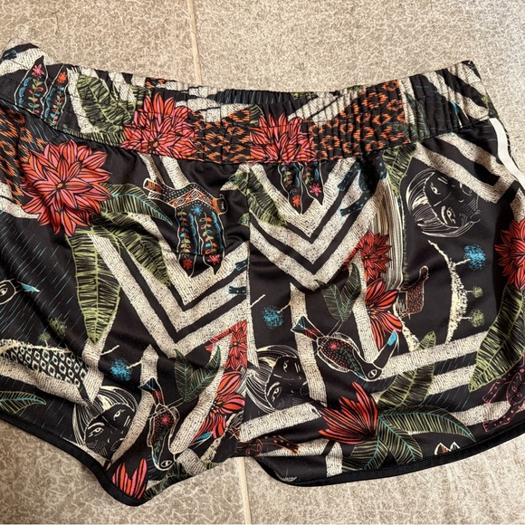 Adidas Farm Xilo Floresta print shorts Jungle animal 3 stripes Sz L - Picture 2 of 5